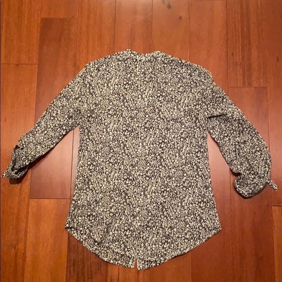 Anthropologie Holding Horses bird floral black top - Picture 5 of 8